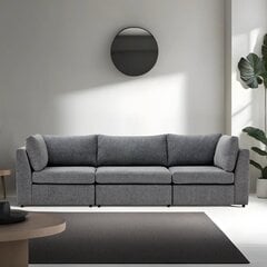 3 vietų sofa Mottona 3-Seat Sofa - Grey kaina ir informacija | Sofos | pigu.lt