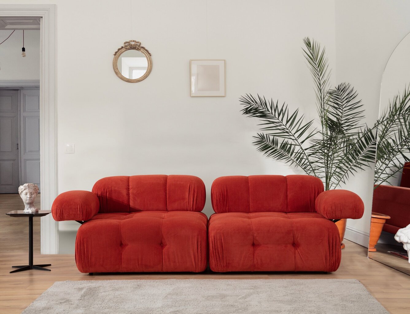 Dvivietė sofa Atelier Del Sofa Doblo, raudona цена и информация | Sofos | pigu.lt