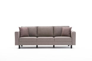 Trivietė sofa Asir Kale Linen, smėlio spalvps цена и информация | Диваны | pigu.lt