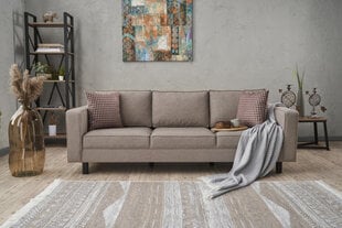 Trivietė sofa Asir Kale Linen, smėlio spalvps цена и информация | Диваны | pigu.lt