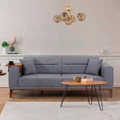 3 vietų sofa-lova Liones 3 - Dark Grey kaina ir informacija | Sofos | pigu.lt