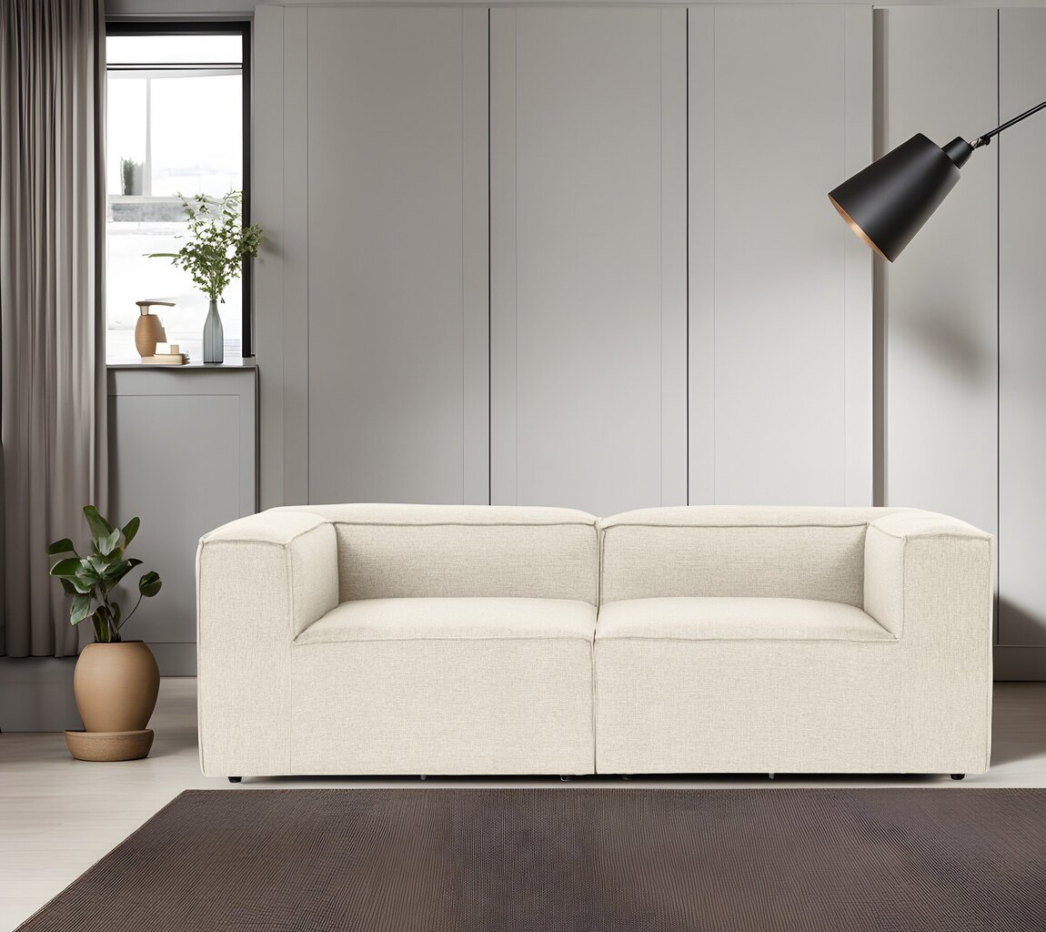 Dvivietė sofa Atelier Del Sofa Fora 2, smėlio spalvos kaina ir informacija | Sofos | pigu.lt