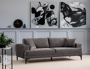 3 vietų sofa Astana 3 Seater - Anthracite kaina ir informacija | Sofos | pigu.lt