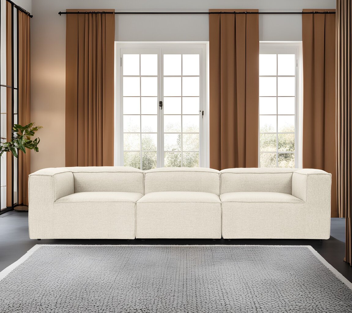 Trivietė sofa Atelier Del Sofa Fora, smėlio spalvos kaina ir informacija | Sofos | pigu.lt