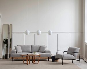 Trivietė sofa Atelier Del Sofa Eti Oak, pilka kaina ir informacija | Sofos | pigu.lt