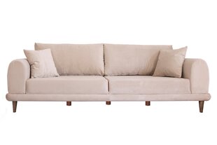 Trivietė sofa Asir Nero, smėlio spalvos цена и информация | Диваны | pigu.lt