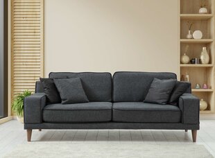 3 vietų sofa Noir 3 - Dark Grey цена и информация | Диваны | pigu.lt