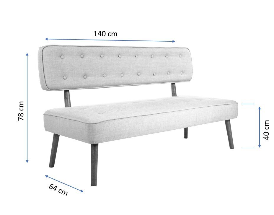 Dvivietė sofa Atelier Del Sofa Westwood Loveseat, ruda цена и информация | Sofos | pigu.lt