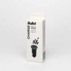 „Bullet“ auto. įkroviklis USB 2,4A цена и информация | Зарядные устройства для телефонов | pigu.lt