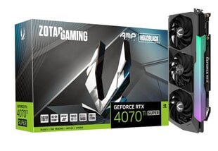 Zotac Gaming GeForce RTX 4070 Ti Super AMP Holo (ZT-D40730F-10P) kaina ir informacija | Vaizdo plokštės (GPU) | pigu.lt