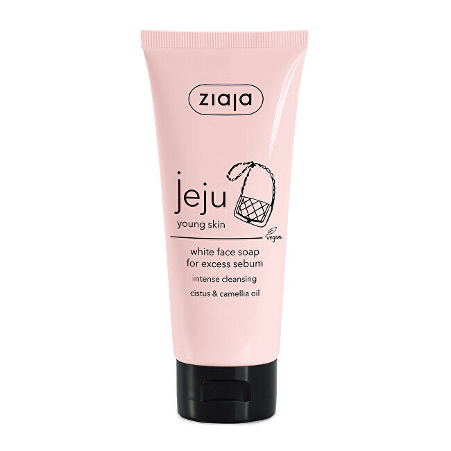 Baltas veido muilas Ziaja Jeju Young Skin, 75ml kaina ir informacija | Veido prausikliai, valikliai | pigu.lt