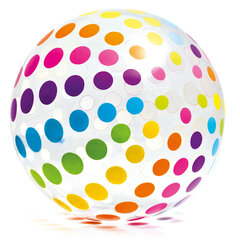 Pripučiamas kamuolys Intex, 107 cm, įvairių spalvų kaina ir informacija | Pripučiamos ir paplūdimio prekės | pigu.lt