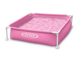 Детский каркасный бассейн, 122 см x 122 см x 30 см, розовый цена и информация | Бассейны | pigu.lt