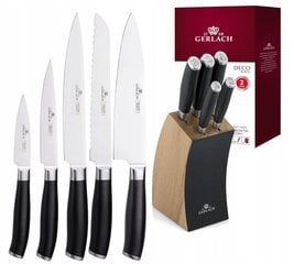 Набор ножей Gerlach Deco Black, 5 предметов цена и информация | Ножи и аксессуары для них | pigu.lt