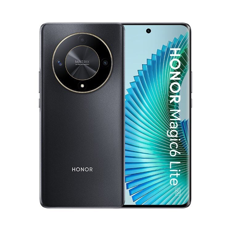 Honor Magic6 Lite 5G 8/256GB Midnight Black 5109AWVG цена и информация | Mobilieji telefonai | pigu.lt