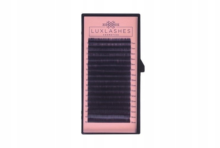 Dirbtinės blakstienos Luxlashes Cosmetics, 0,07, riesta:CC; ilgis:14, 16 vnt. цена и информация | Priklijuojamos blakstienos, blakstienų rietikliai | pigu.lt