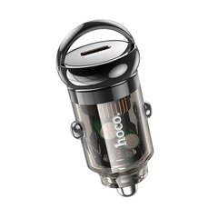 HOCO car charger Type C PD30W Z53 SIGHT transparent black цена и информация | Автопринадлежности | pigu.lt