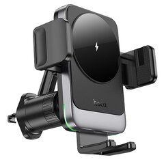 HOCO car holder with wireless charging to air vent HW13 Speed black kaina ir informacija | Auto reikmenys | pigu.lt