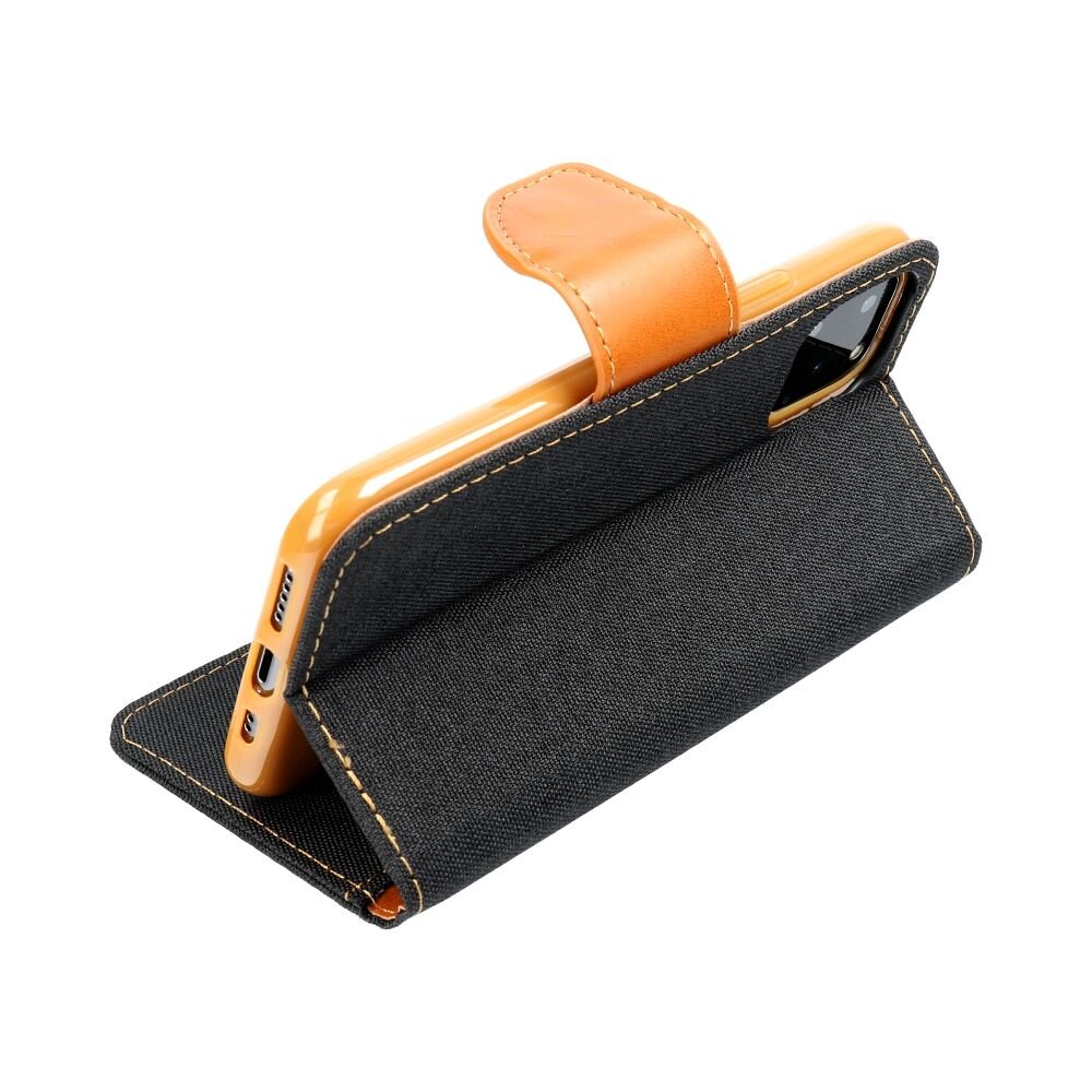 CANVAS Book case for XIAOMI Redmi NOTE 13 4G black kaina ir informacija | Kalendoriai, darbo knygos | pigu.lt