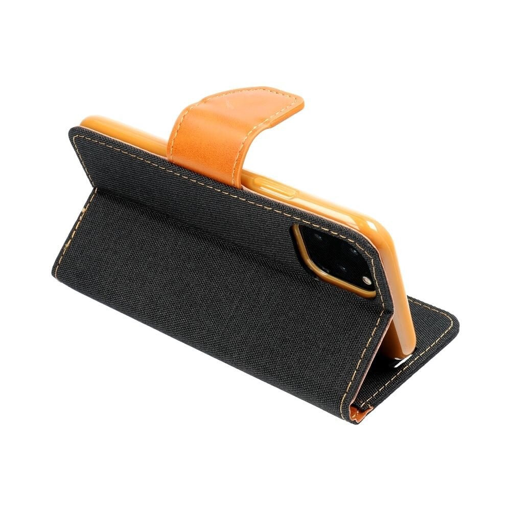 CANVAS Book case for XIAOMI Redmi NOTE 13 4G black kaina ir informacija | Kalendoriai, darbo knygos | pigu.lt