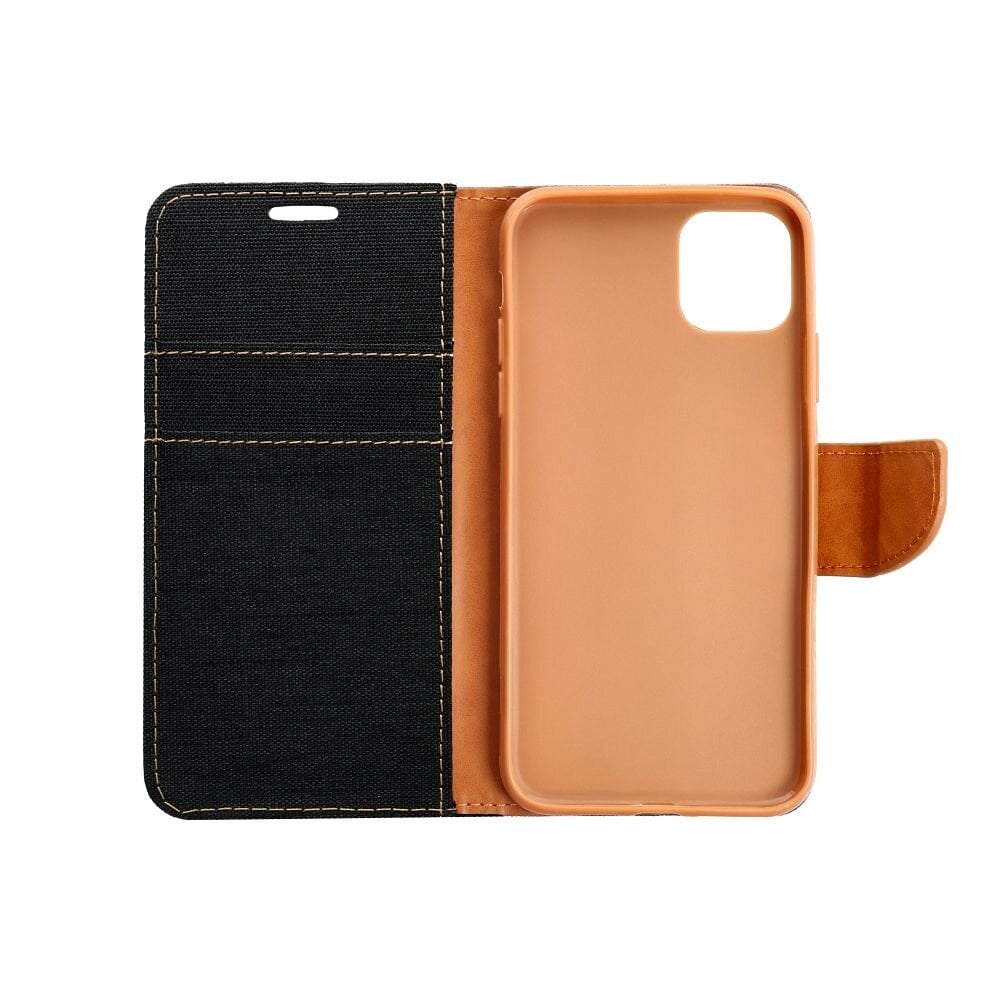 CANVAS Book case for XIAOMI Redmi NOTE 13 PRO 5G black kaina ir informacija | Kalendoriai, darbo knygos | pigu.lt