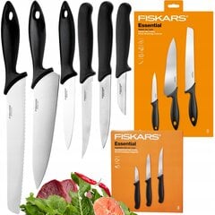 Набор ножей Fiskars, 6 предметов цена и информация | Ножи и аксессуары для них | pigu.lt