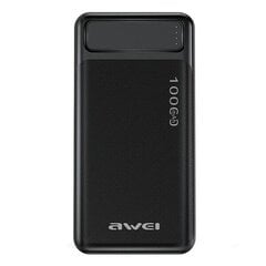 AWEI PowerBank P5K 10000mAh 2.1A czarny|black 2xUSB цена и информация | Зарядные устройства Power bank  | pigu.lt