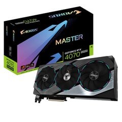 Gigabyte Aorus GeForce RTX 4070 Ti Master (GV-N407TAORUS M-12GD) цена и информация | Видеокарты (GPU) | pigu.lt