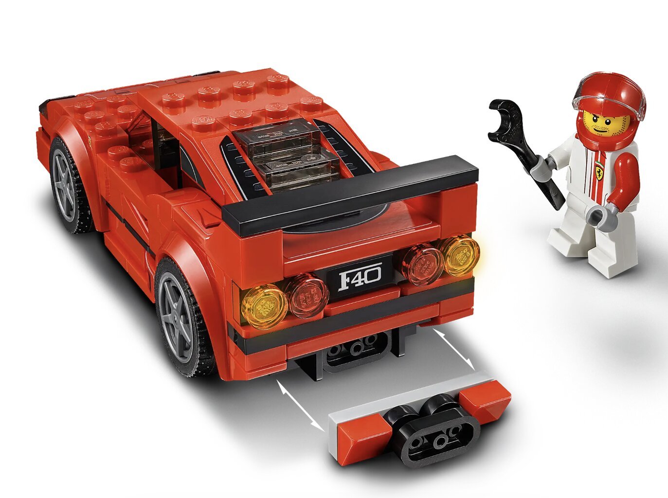 75890 LEGO® Speed Champions Ferrari F40 Competizione kaina ir informacija | Konstruktoriai ir kaladėlės | pigu.lt