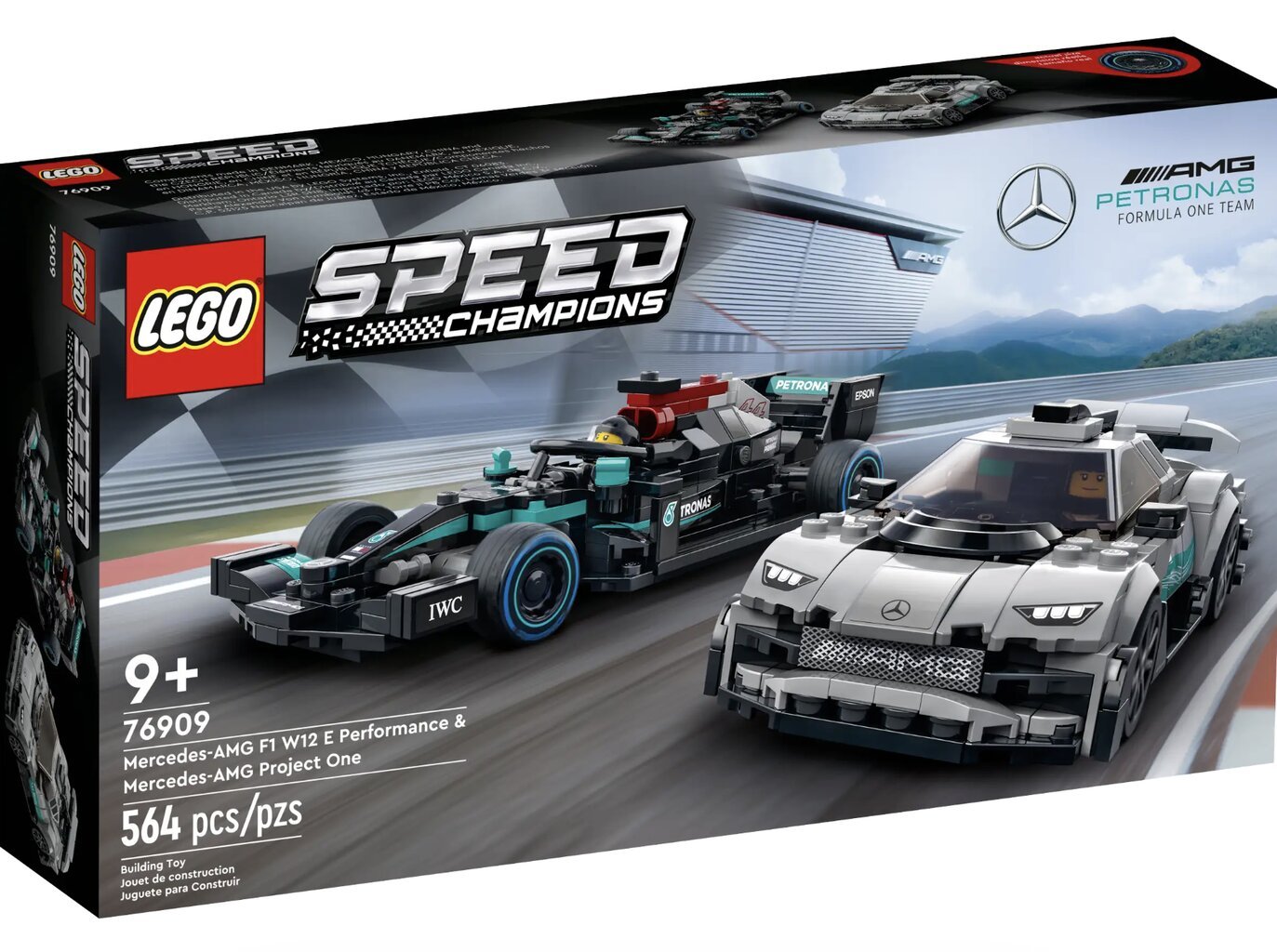 76909 LEGO® Speed Champions Mercedes-AMG F1 W12 E Performance ir Mercedes-AMG Project One kaina ir informacija | Konstruktoriai ir kaladėlės | pigu.lt