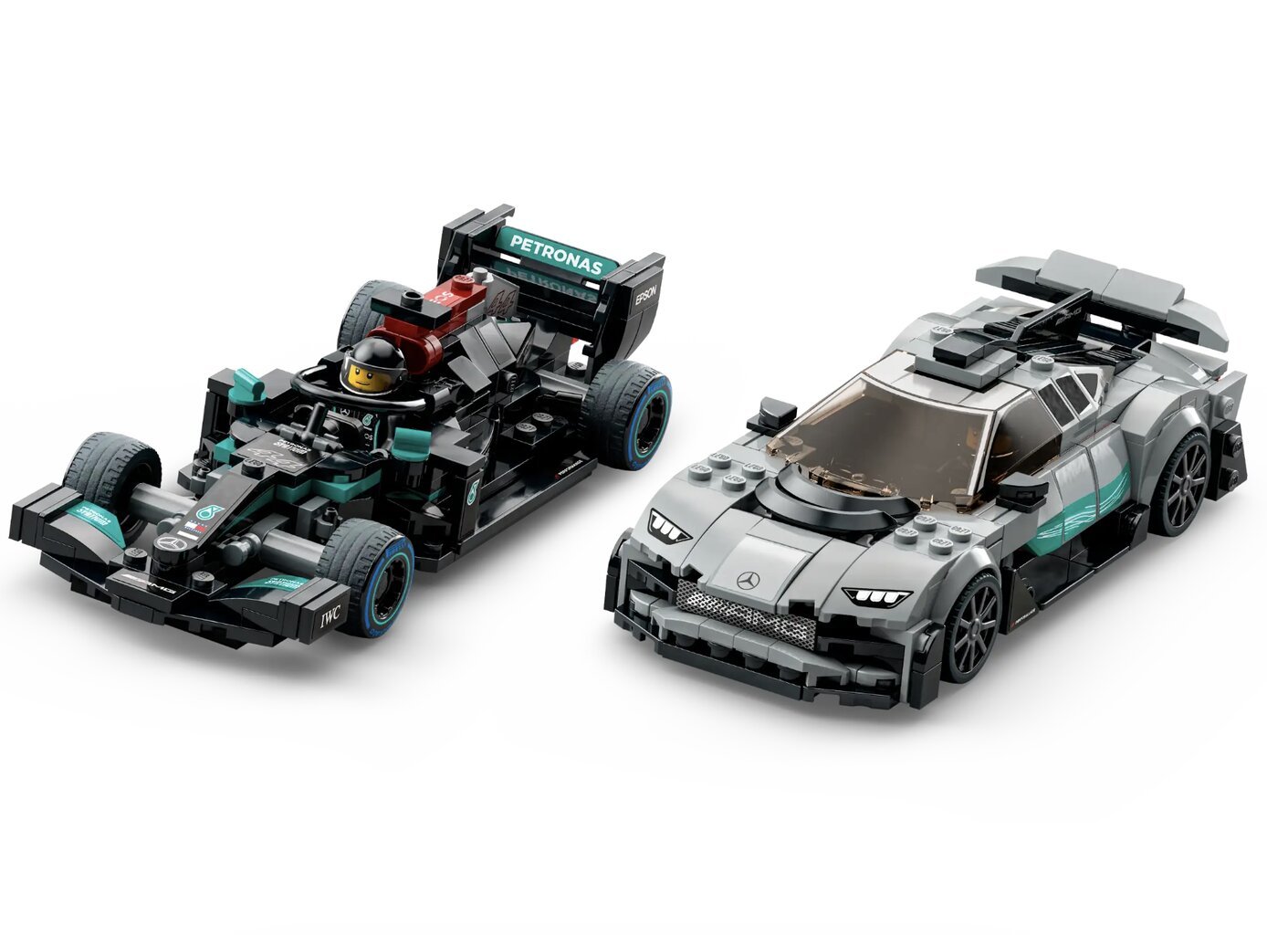 76909 LEGO® Speed Champions Mercedes-AMG F1 W12 E Performance ir Mercedes-AMG Project One kaina ir informacija | Konstruktoriai ir kaladėlės | pigu.lt