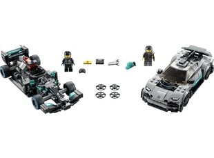 76909 LEGO® Speed Champions. Mercedes-AMG F1 W12 E Performance и Mercedes-AMG Project One цена и информация | Конструкторы и кубики | pigu.lt