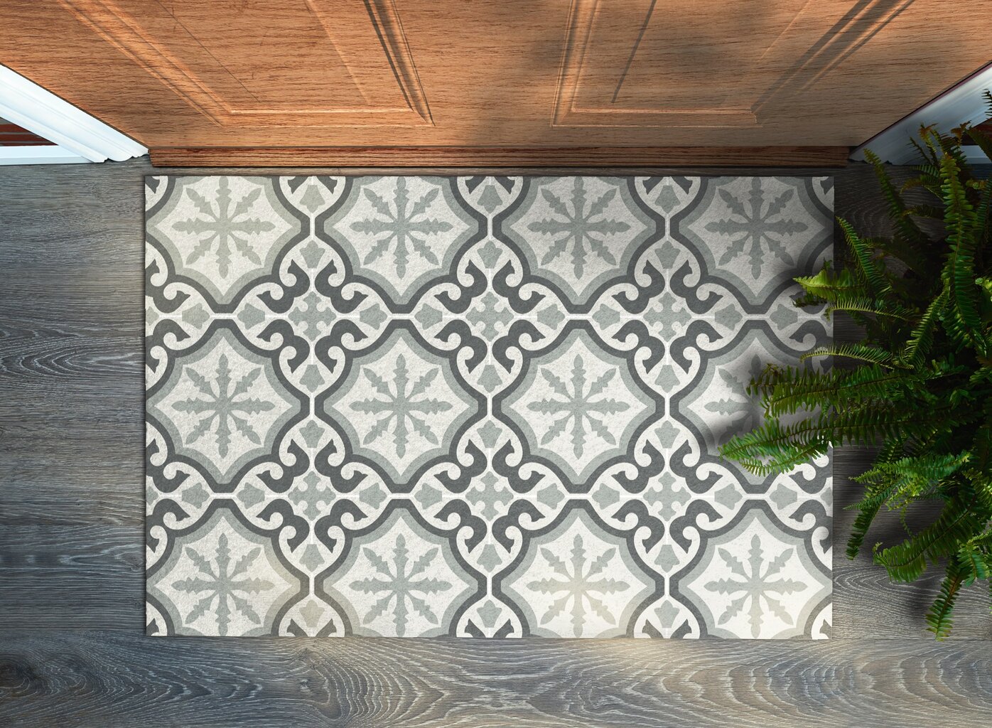 Durų kilimėlis Abstrakcija 60x40 cm цена и информация | Durų kilimėliai | pigu.lt