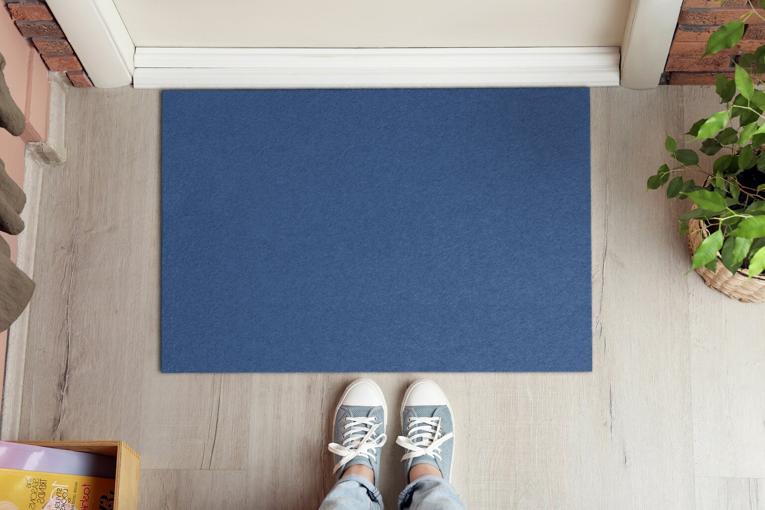 Durų kilimėlis Dulkėta Mėlyna 60x40 cm kaina ir informacija | Durų kilimėliai | pigu.lt