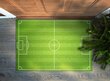 Durų kilimėlis Futbolo Aikštė 60x40 cm kaina ir informacija | Durų kilimėliai | pigu.lt