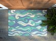 Durų kilimėlis Jūros Bangos 60x40 cm kaina ir informacija | Durų kilimėliai | pigu.lt