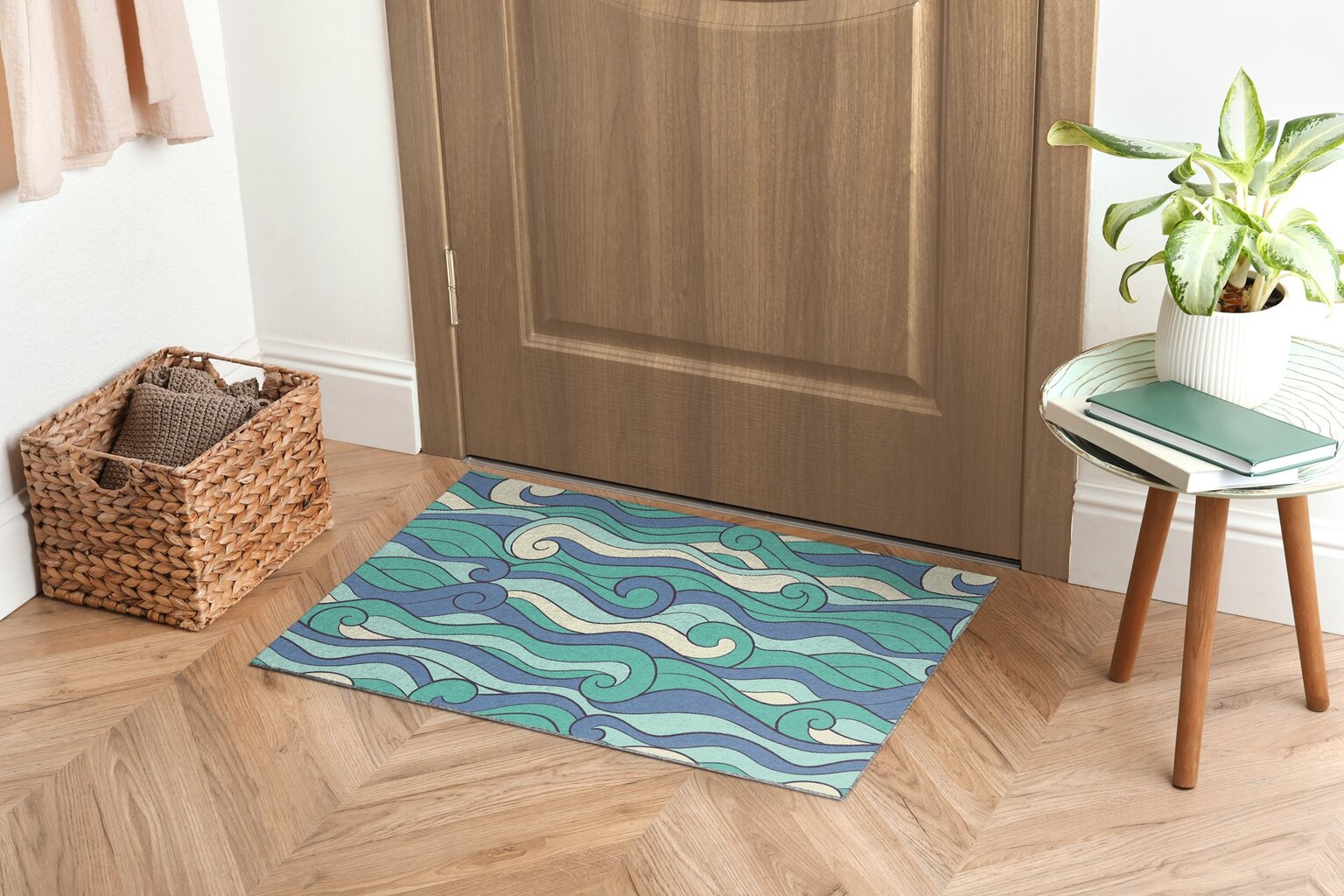 Durų kilimėlis Jūros Bangos 60x40 cm kaina ir informacija | Durų kilimėliai | pigu.lt