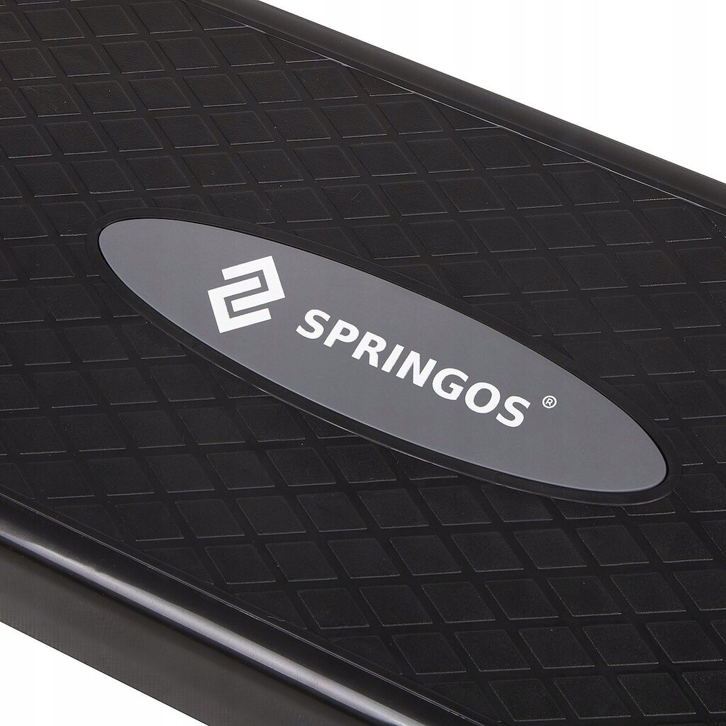 Aerobikos pakyla su jogos kilimėliu Springos, 68x28cm, juodas/rožinis kaina ir informacija | Aerobikos pakylos | pigu.lt