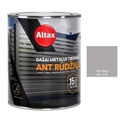 Metalo dažai Altax, pilka RAL7040, 0,75L kaina ir informacija | Dažai | pigu.lt