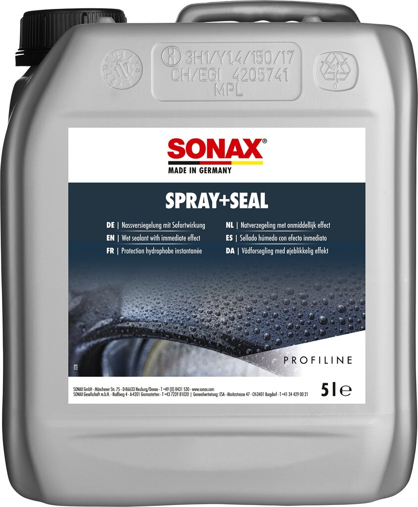 Purškiama kėbulo apsauga Sonax Profiline Spray and Seal, 5L kaina ir informacija | Autochemija | pigu.lt