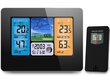 Meteorologinė stotis su ekranu,juoda. kaina ir informacija | Meteorologinės stotelės, termometrai | pigu.lt