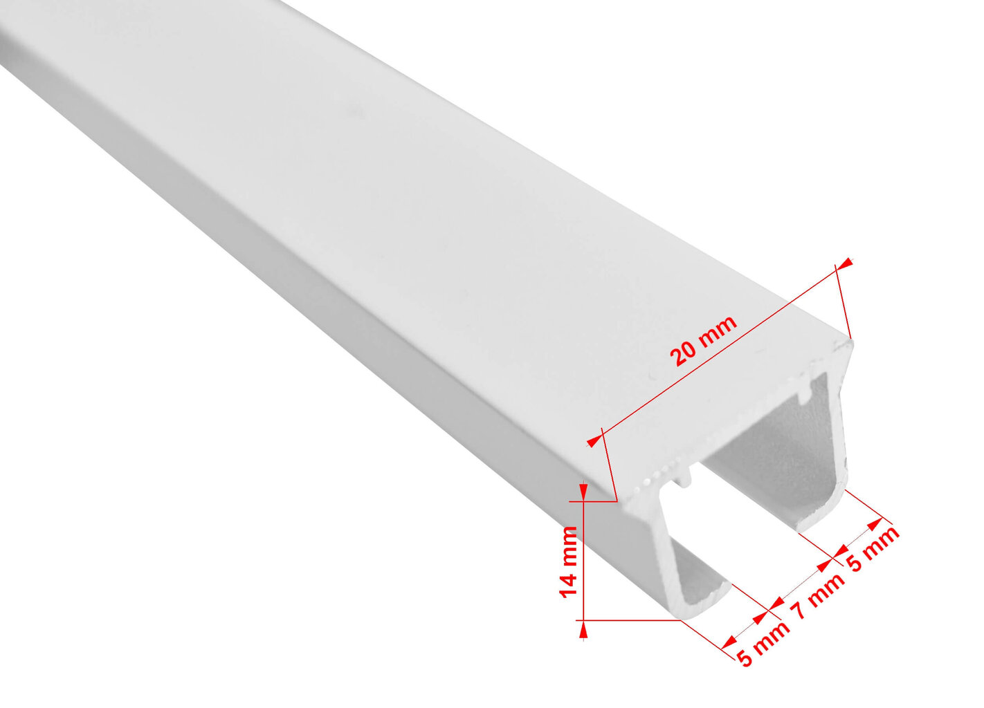 Lubinis viengubas karnizas Single 250 cm kaina ir informacija | Karnizai | pigu.lt
