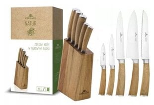 Набор ножей в блоке Gerlach Natur, 5 шт. цена и информация | Ножи и аксессуары для них | pigu.lt