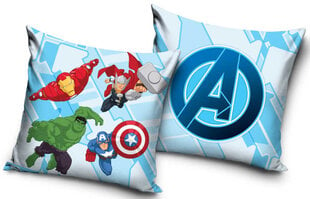 Pagalvės užvalkalas Avengers, 40x40 cm kaina ir informacija | Originalios pagalvės, užvalkalai | pigu.lt
