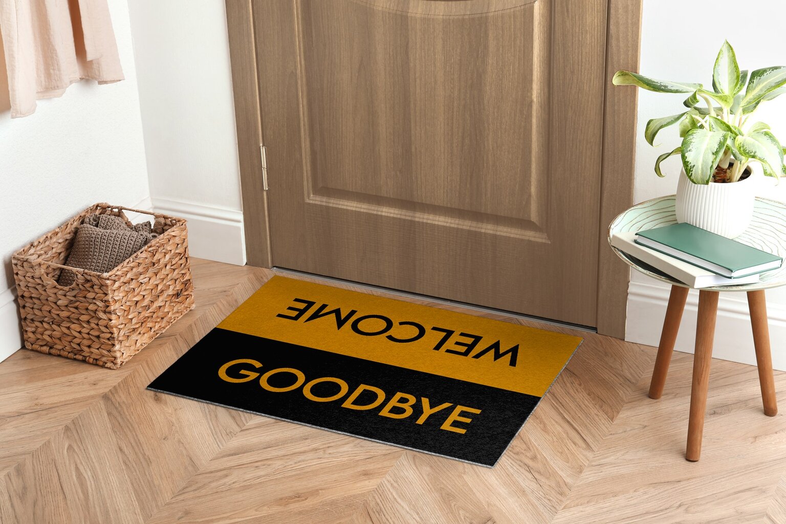 Durų kilimėlis Welcome Goodbye 60x40 cm kaina ir informacija | Durų kilimėliai | pigu.lt