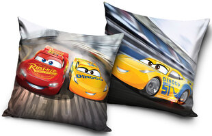 Pagalvės užvalkalas Disney Cars Race, 40x40 cm kaina ir informacija | Originalios pagalvės, užvalkalai | pigu.lt