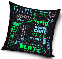 Pagalvės užvalkalas Gamer, 40x40 cm kaina ir informacija | Originalios pagalvės, užvalkalai | pigu.lt