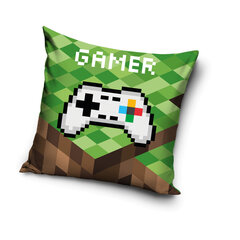 Pagalvės užvalkalas Gamer, 40x40 cm kaina ir informacija | Originalios pagalvės, užvalkalai | pigu.lt