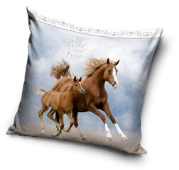 Pagalvės užvalkalas The Horses, 40x40 cm kaina ir informacija | Originalios pagalvės, užvalkalai | pigu.lt
