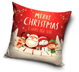 Pagalvės užvalkalas Merry Christmas, 40x40 cm kaina ir informacija | Originalios pagalvės, užvalkalai | pigu.lt